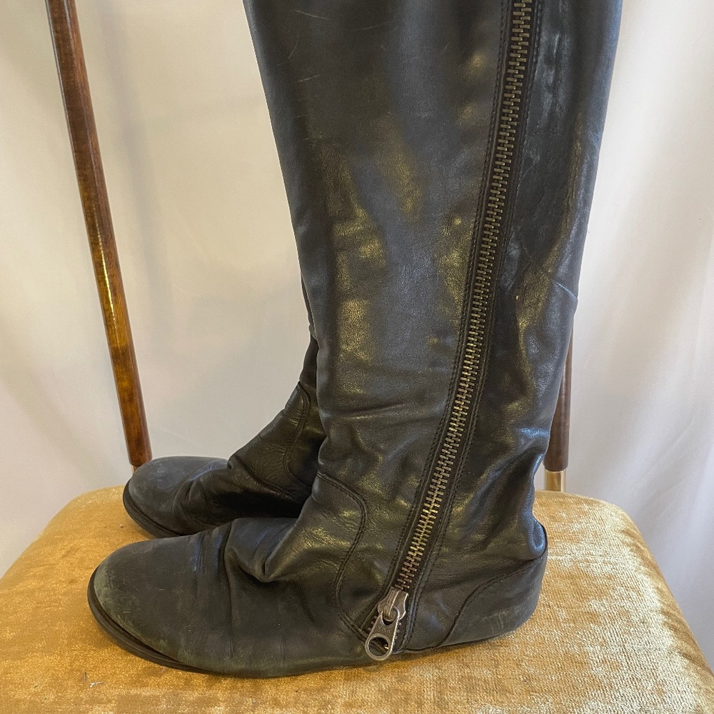 Steve Madden Black Leather Boots